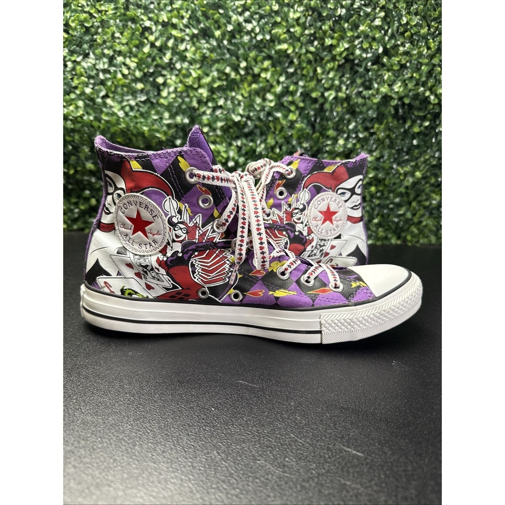 Converse Harley Quinn DC Comics Chuck Taylor Shoes Women's Size 10 Men 8 - Picture 6 of 11